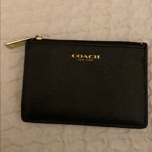 Coach Card Holder with zip pocket